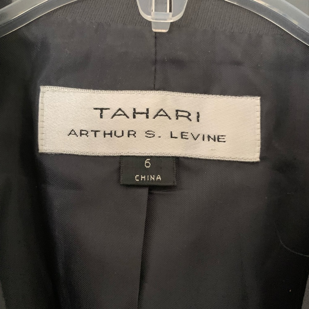TAHARI Womens’ Size 6 Charcoal Grey Blazer - Picture 3 of 6